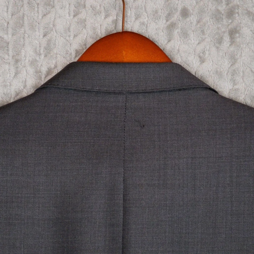 Ermenegildo Zegna Blazer Mens 42R Gray Trofeo Wool Saks Italy