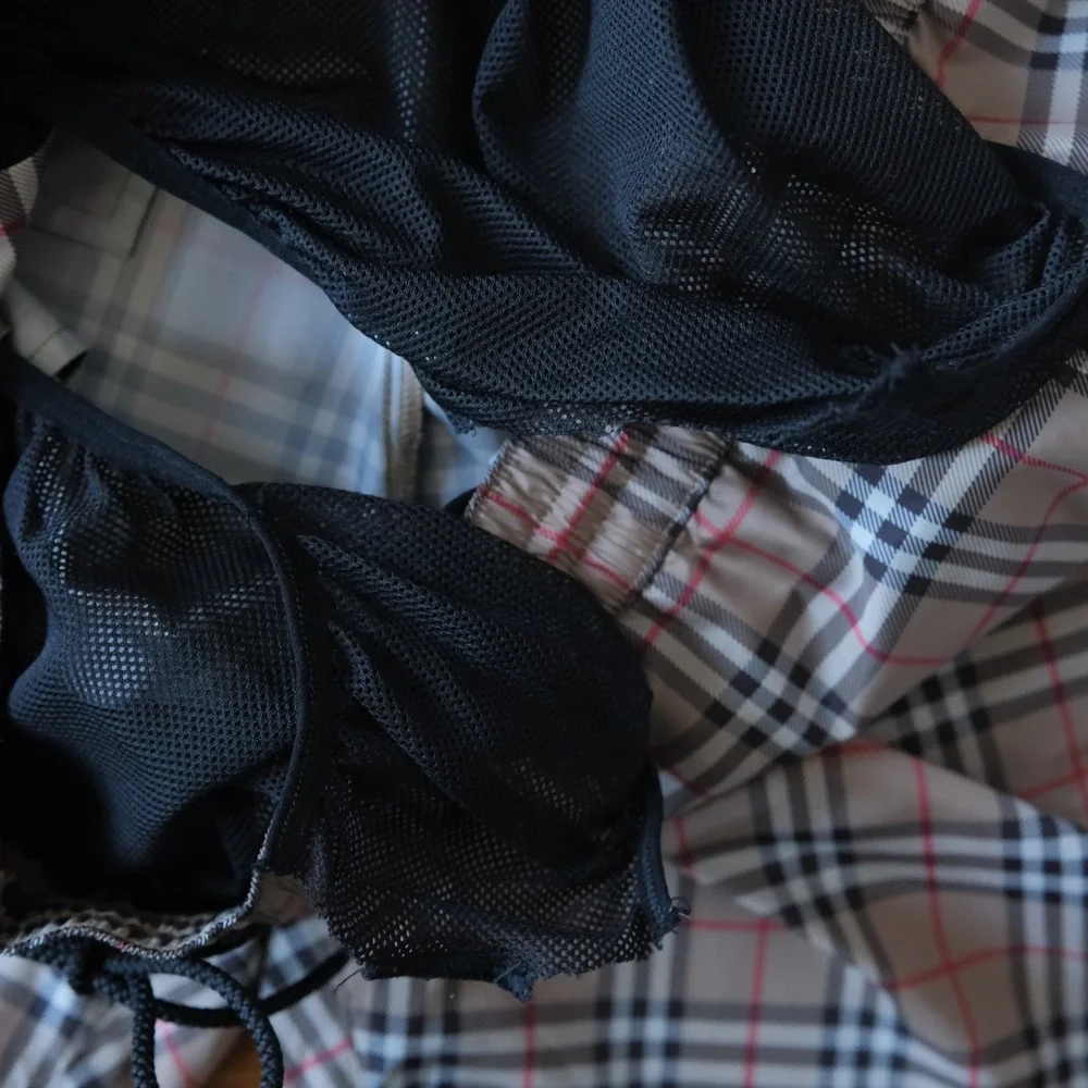 Burberry elasticized drawstring