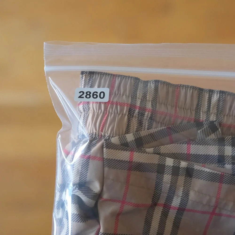 Burberry elasticized drawstring