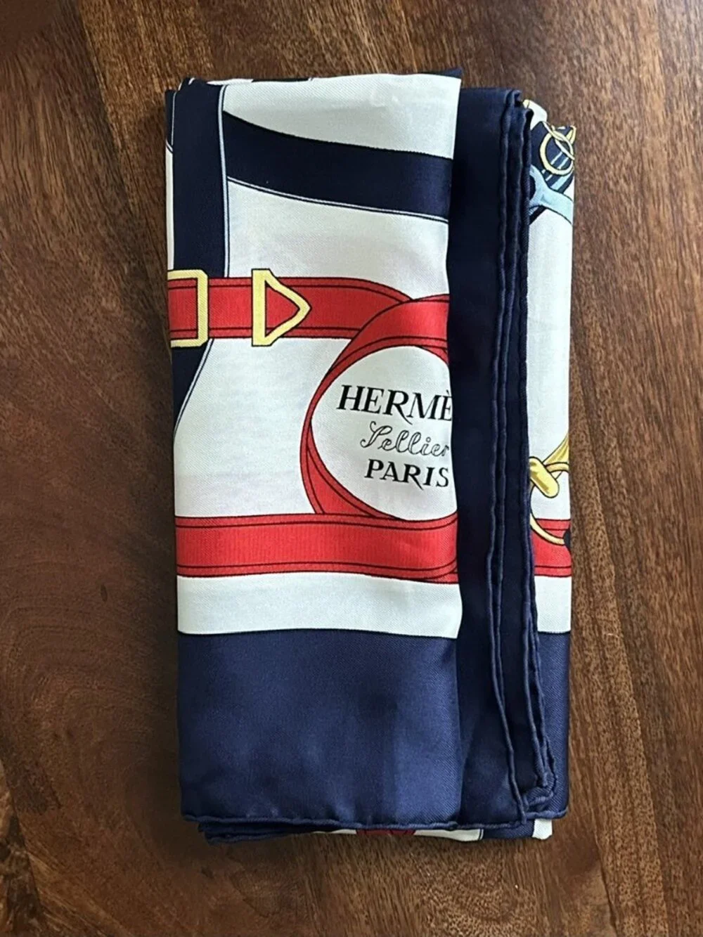 Hermes silk scarf