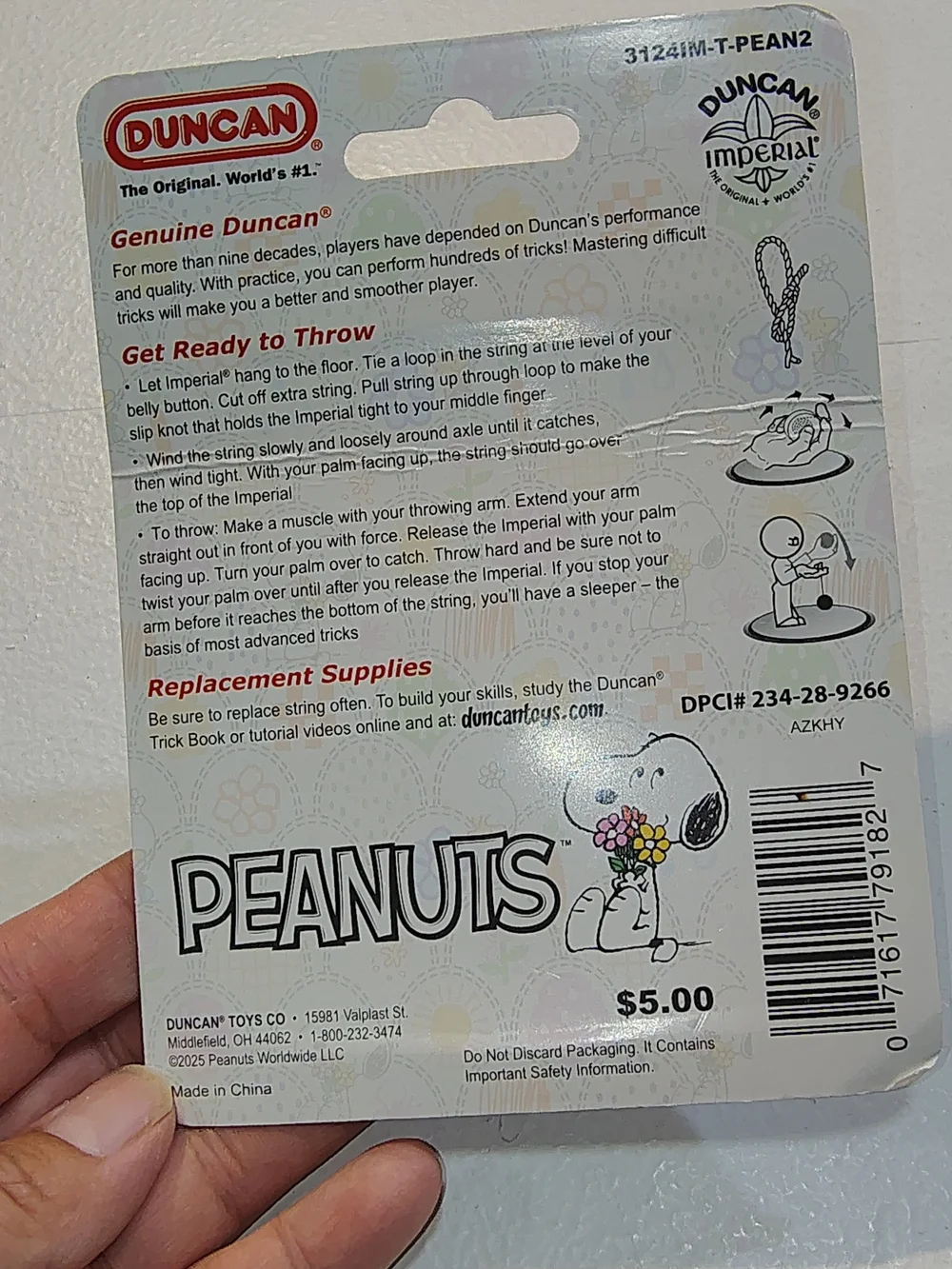 Duncan peanuts snoopy