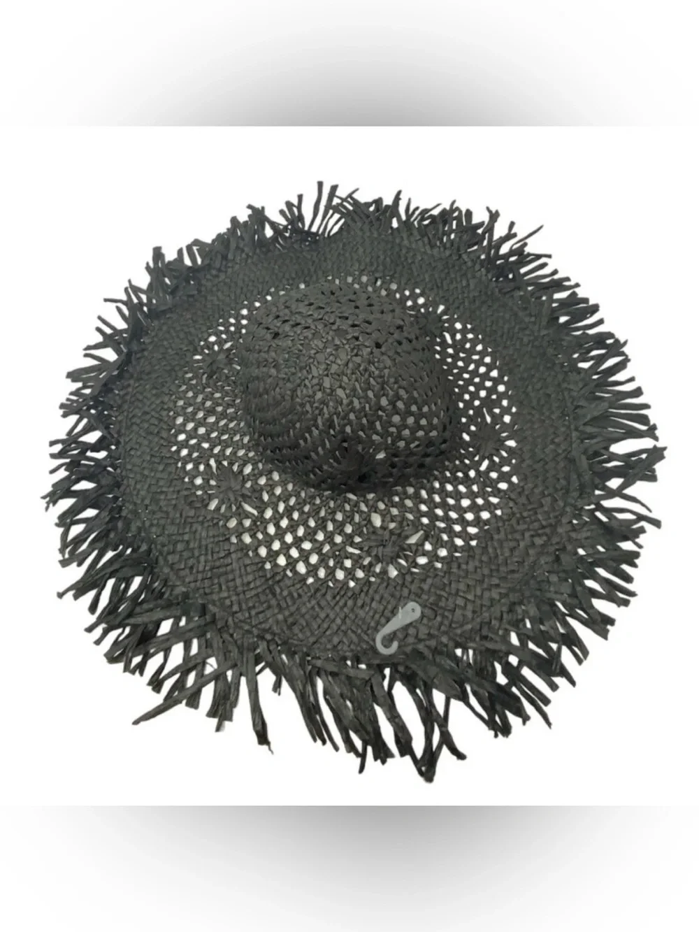Black Woven Fringe Sun Hat - Women Accessories