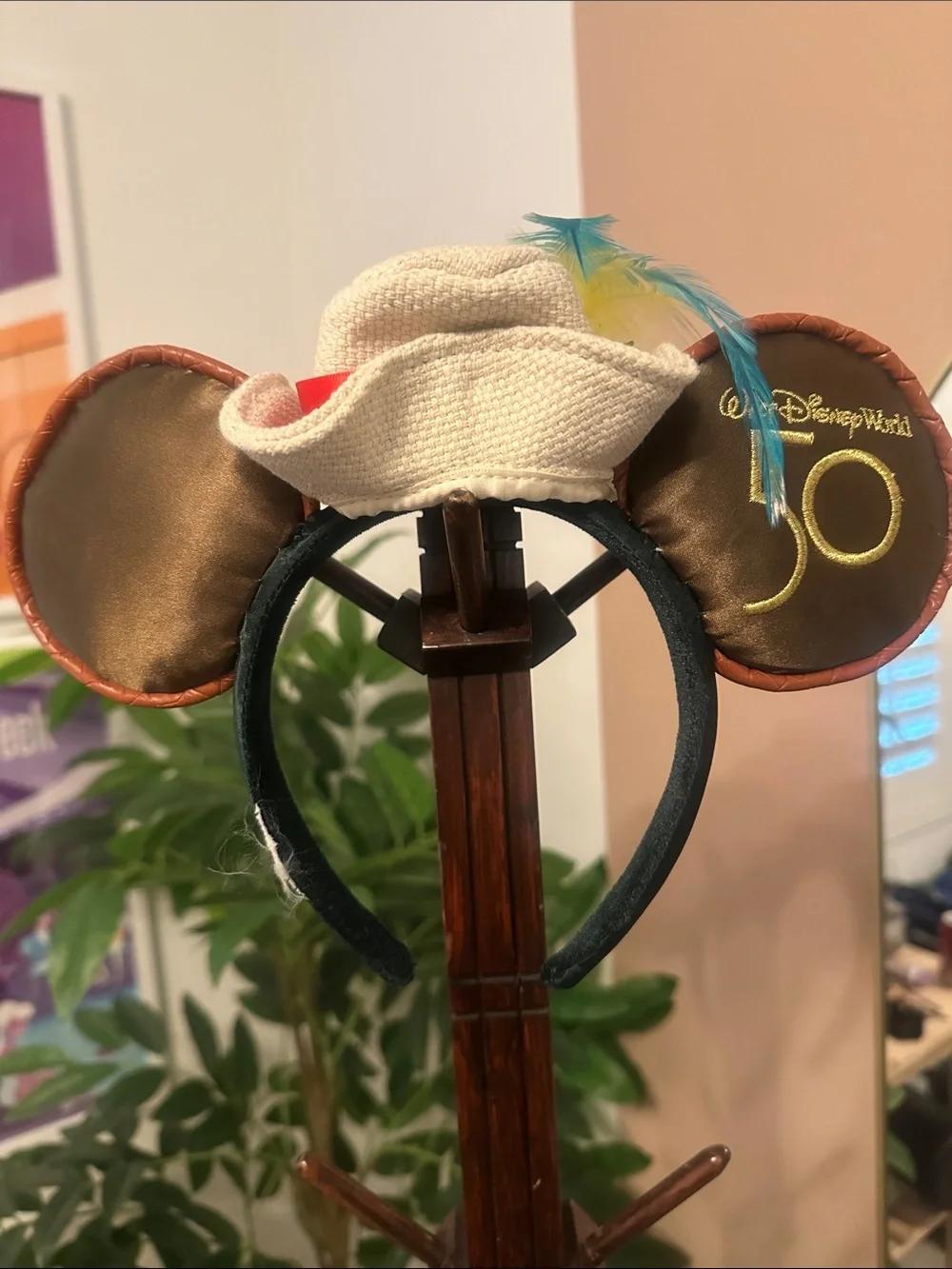 Disney World 50th Anniversary Enchanted Tiki Room Ear Headband