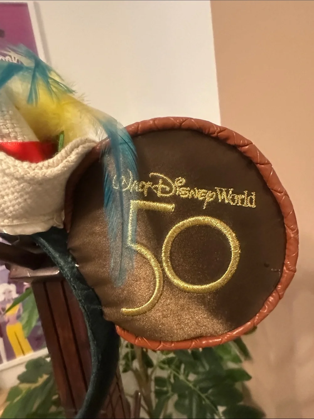 Disney World 50th Anniversary Enchanted Tiki Room Ear Headband