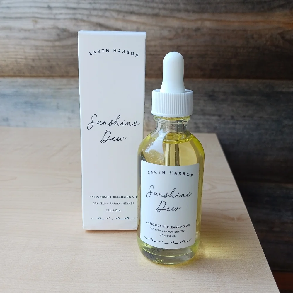 Earth Harbor Sunshine Dew Antioxidant Cleansing Oil 2 fl oz‎ 60 ml New in Box.