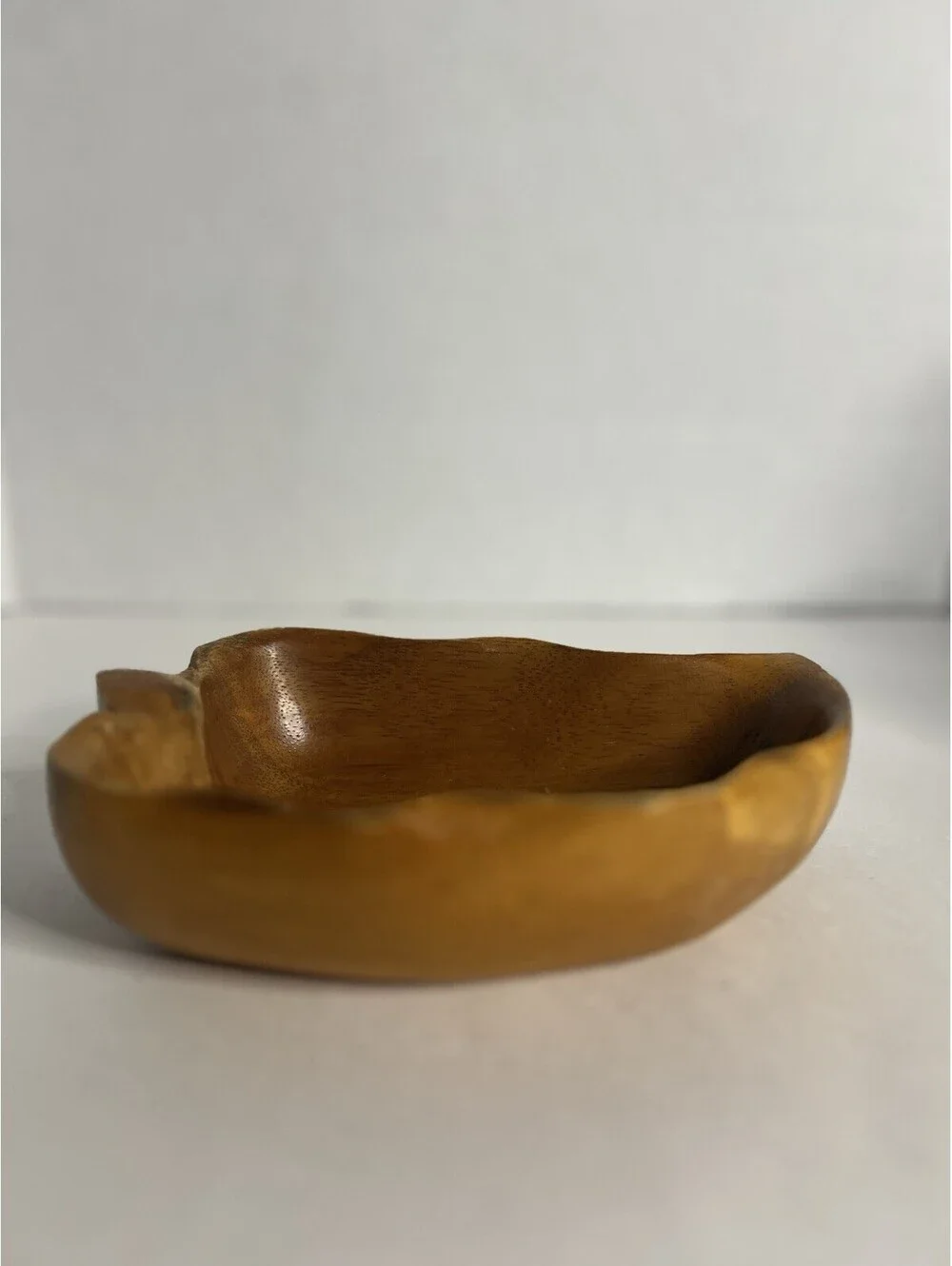 Vtg Mid-Century Monkey Pod Wood Design