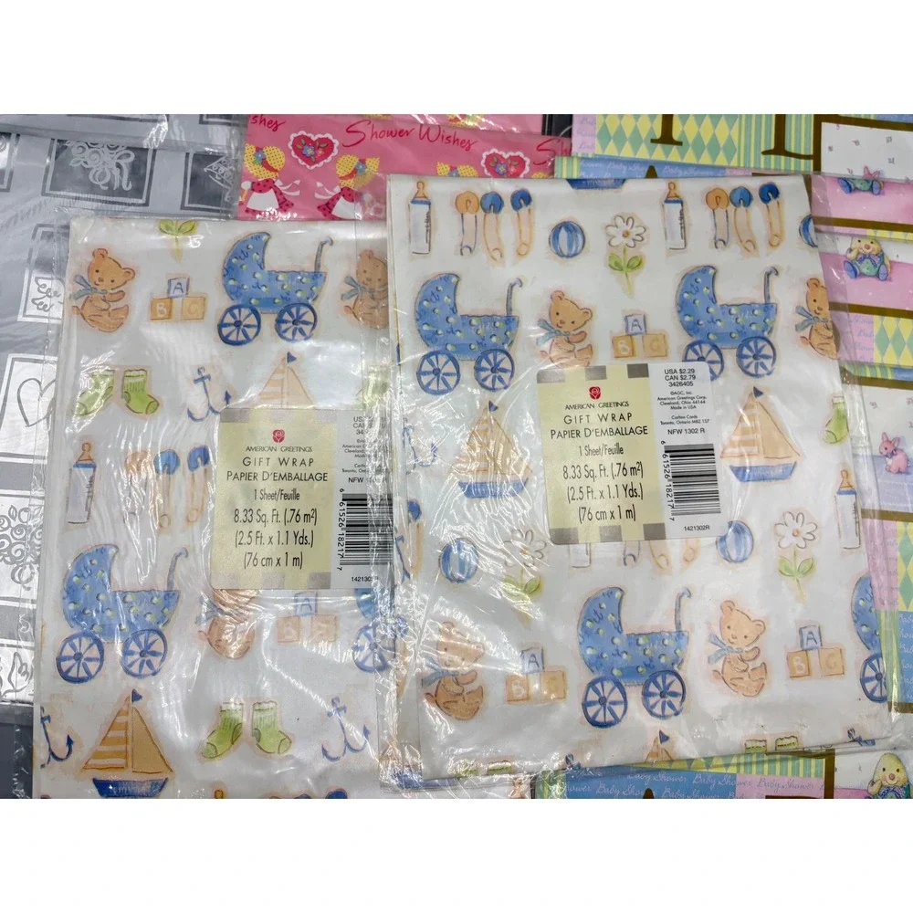 American Greetings wrap opened
