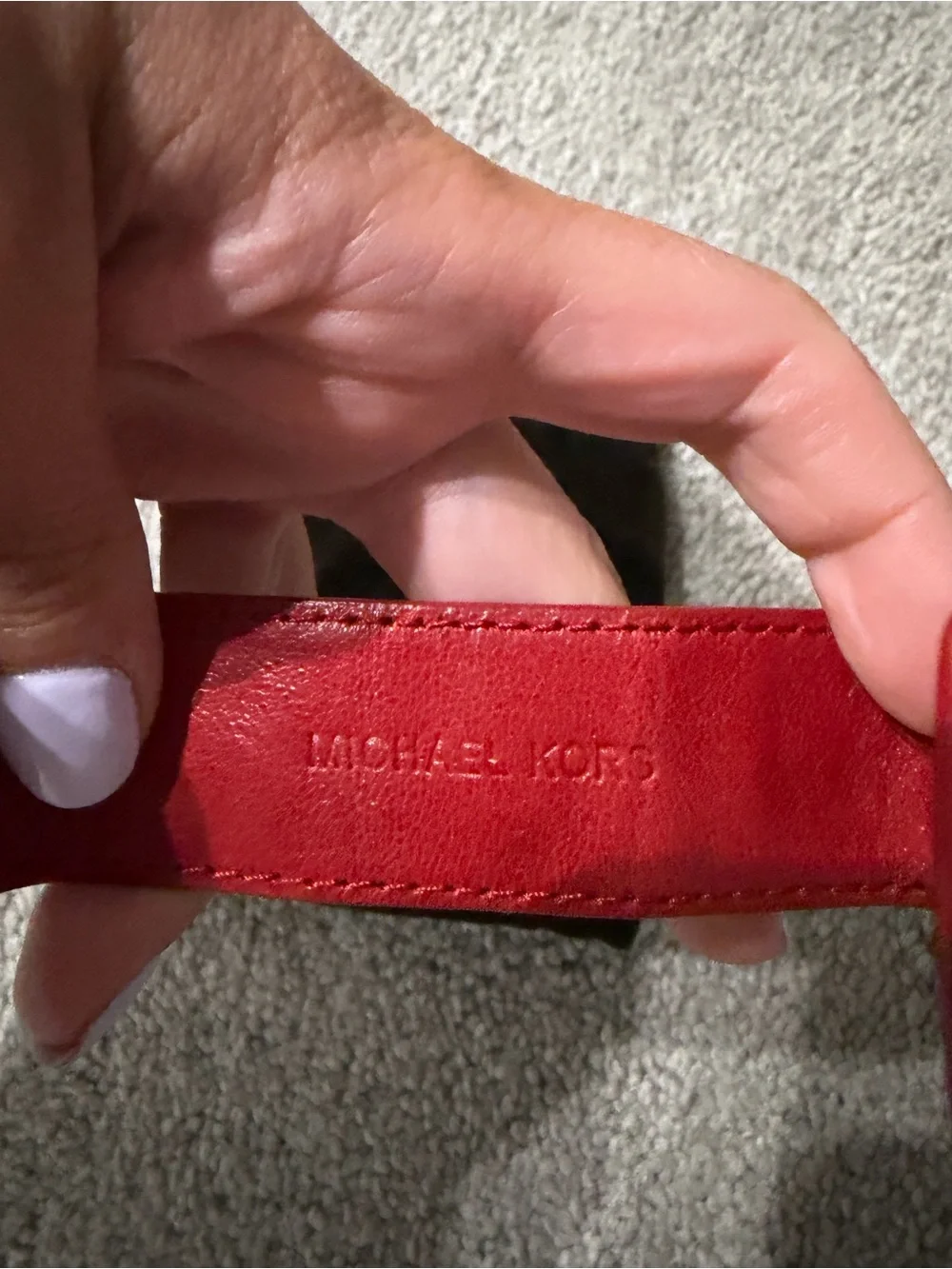 Michael Kors silhouette red