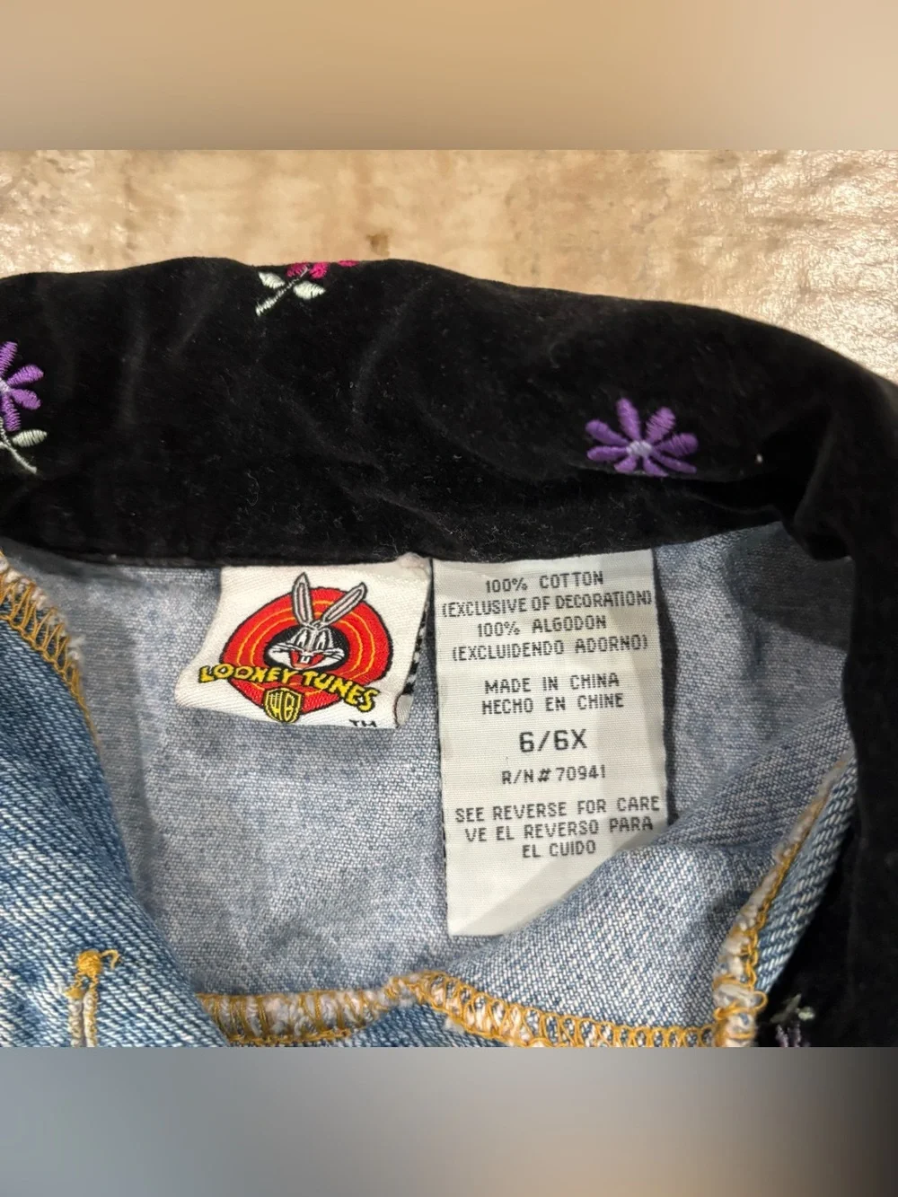 Looney Tunes Mania size jean velvet