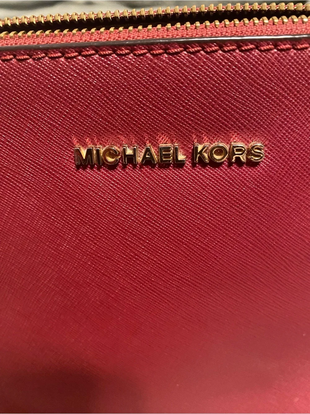 Michael Kors structured leather
