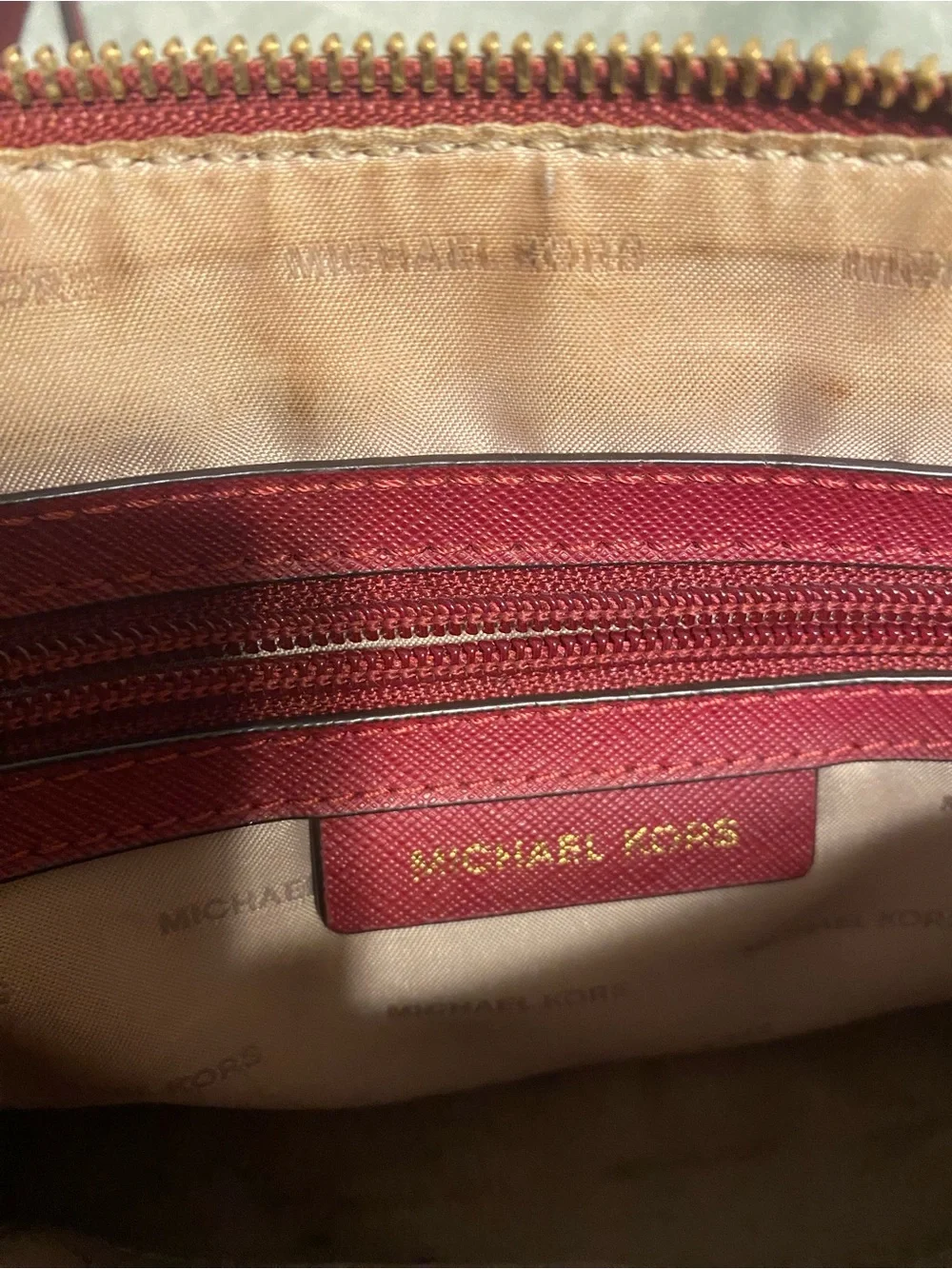 Michael Kors structured leather