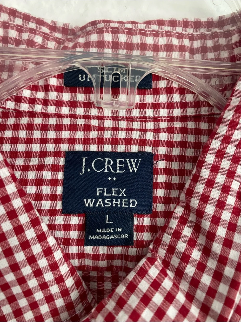 J. Crew crisp gingham