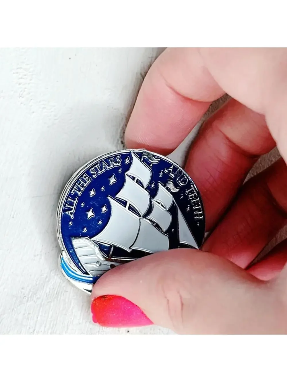 7603u. All the Stars and Teeth Lapel Pin