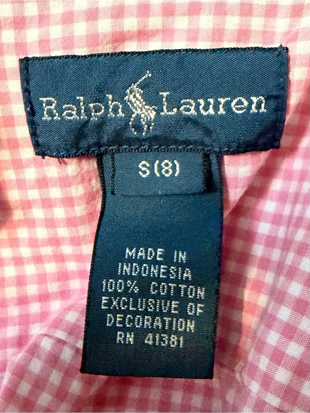 Ralph Lauren pattern down 07026