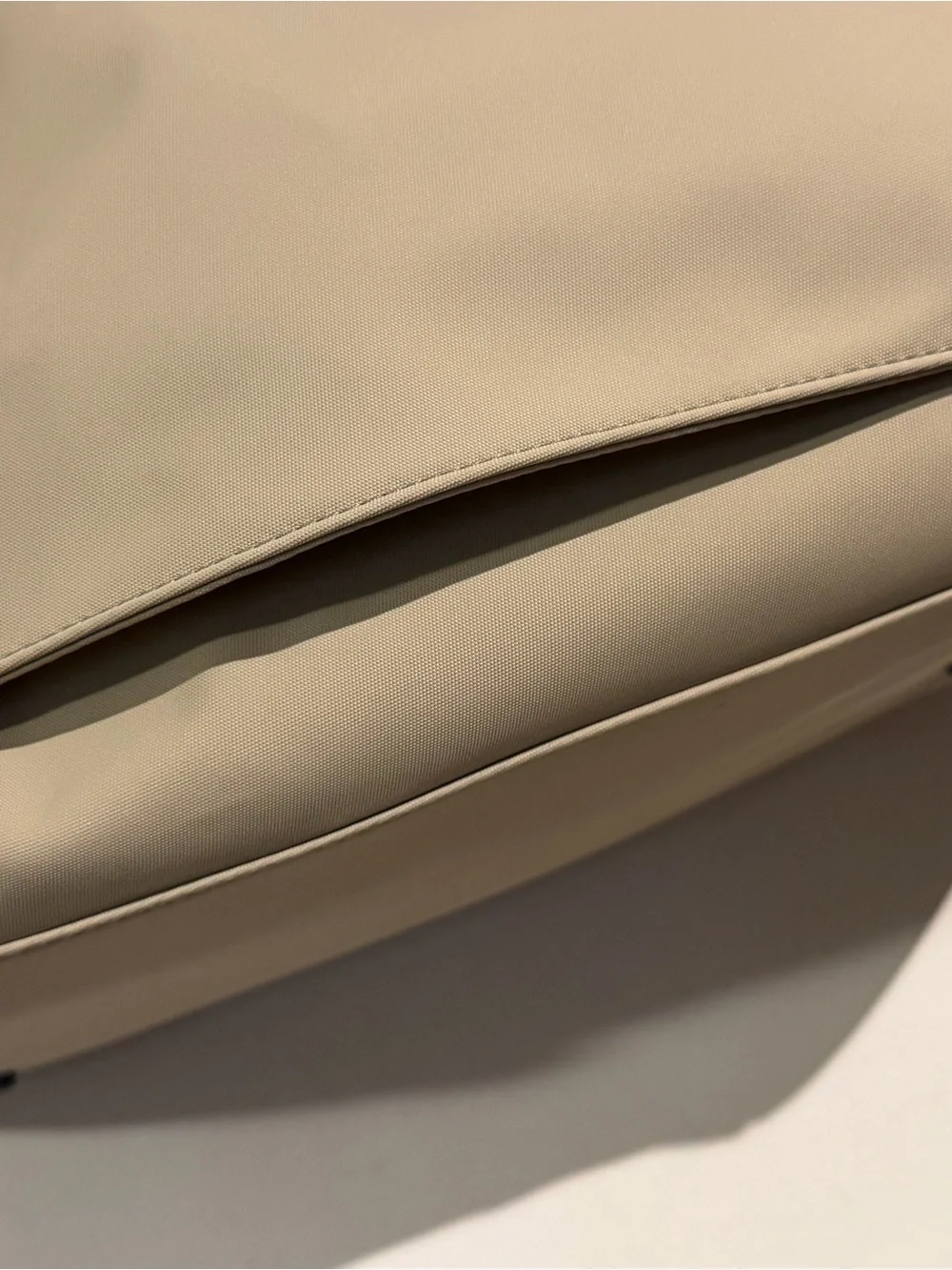 Away Beige The weekender Tote Bag with Black Handles