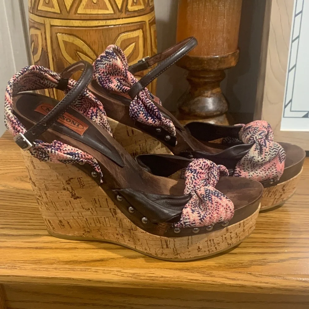 Missoni chic wedges