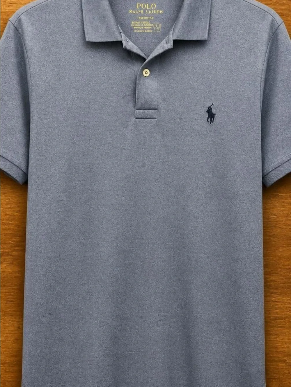 Polo Ralph Lauren Performance Men’s XXL Blue Gray Heather Short Sleeve Polo