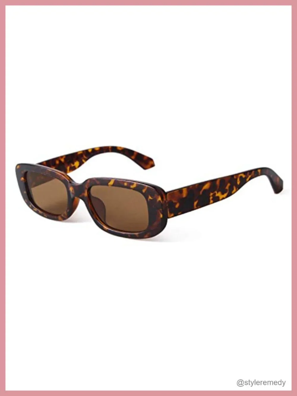 Rectangular Retro Driving Sunglasses with UV400 Protection