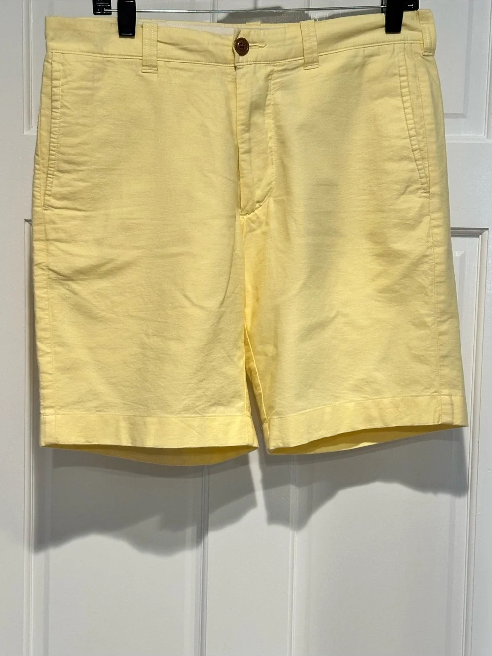 J Crew Gramercy Chino Shorts 9 Inch Inseam Size 31 Yellow