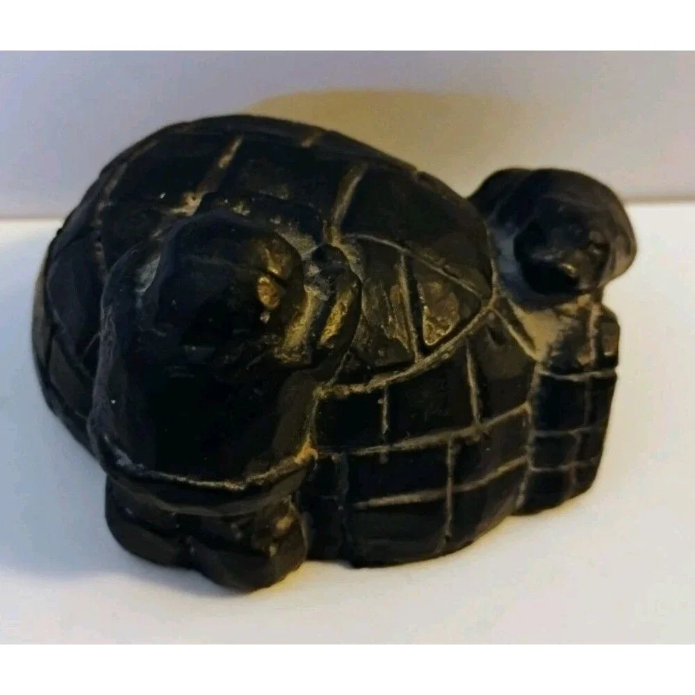 Vintage Created in Alaska Soapstone Igloo Polar Bear Figurine Genuine Souvenir