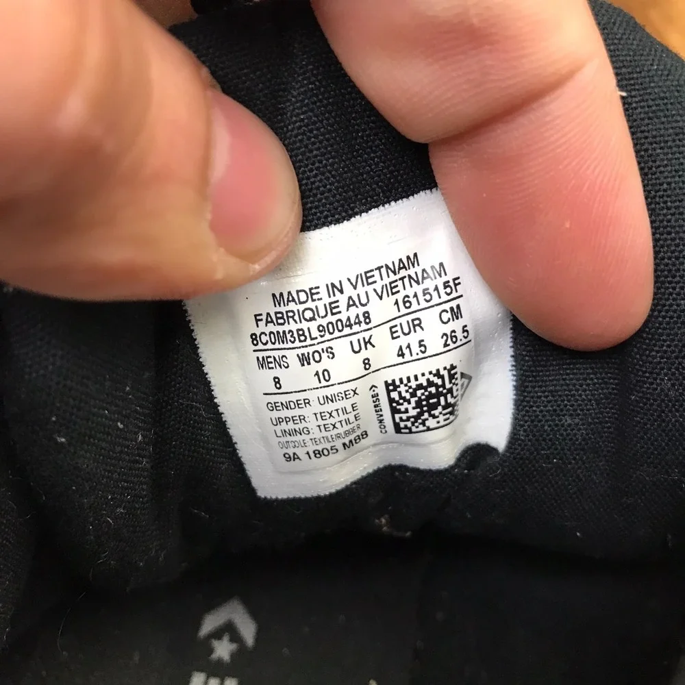 Converse no holes