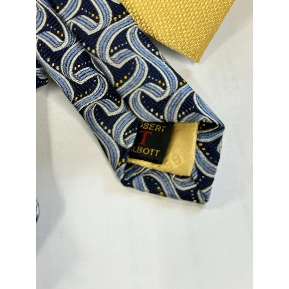 Robert‎ Talbots Men's Tie Extra Long and A New with Tags Nautica Tie 100% Silk
