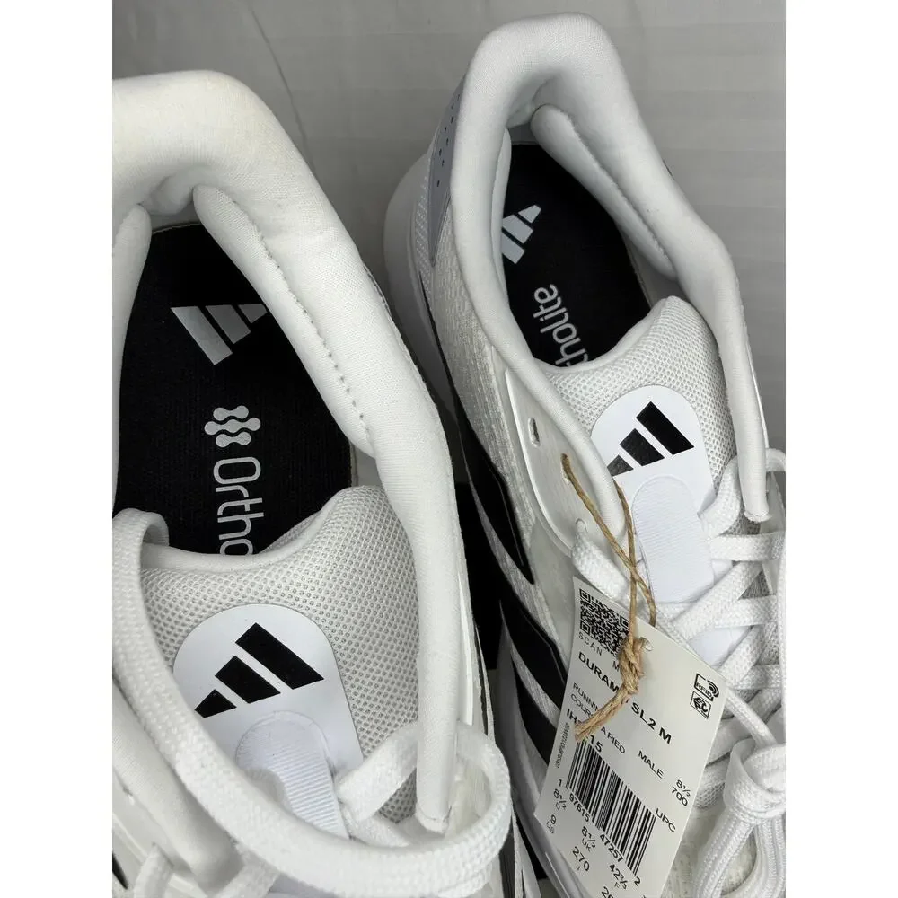 Adidas Duramo SL2 Running Shoes Men’s 9 White Black Lightmotion NWT