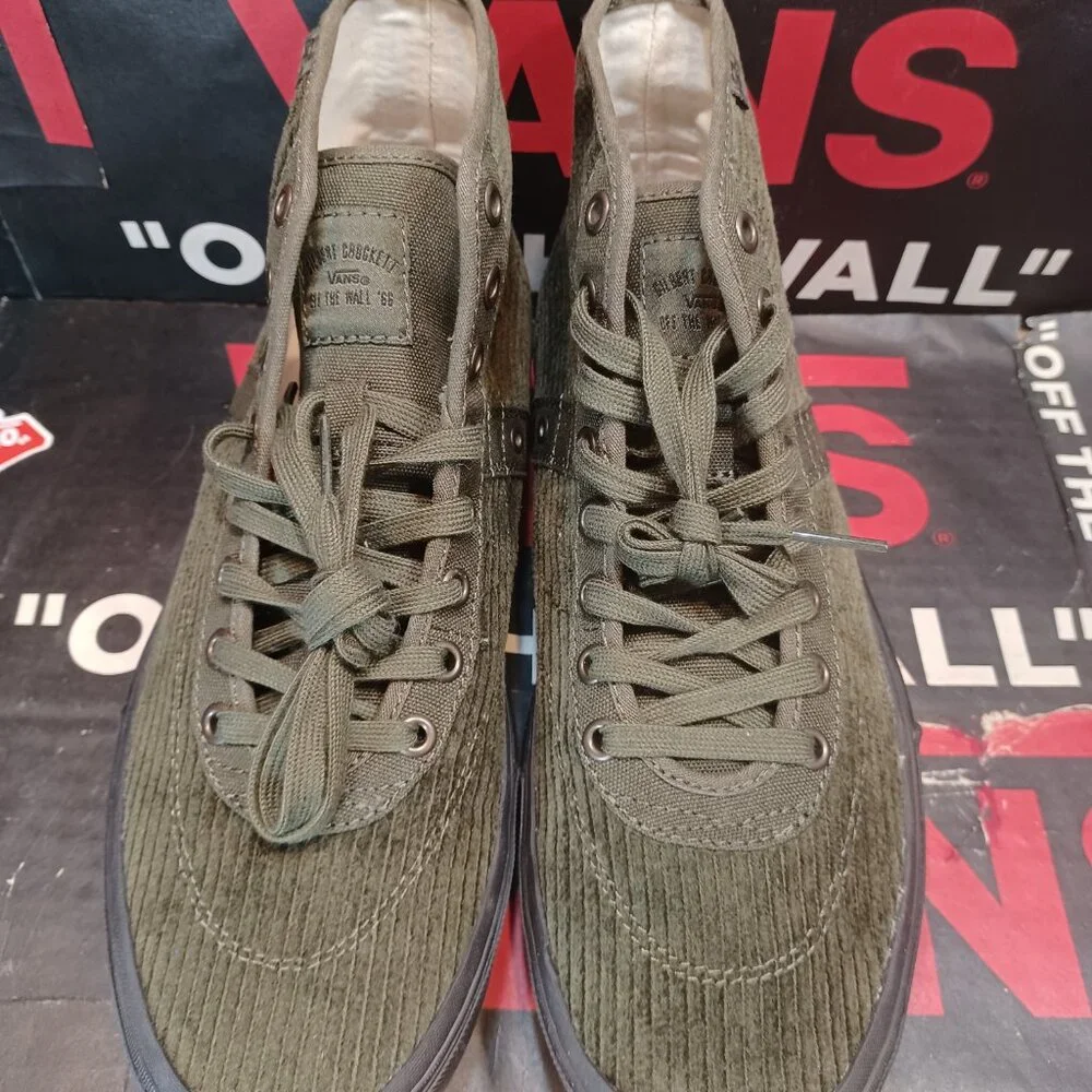 Vans Olive Green High-Top Sneakers