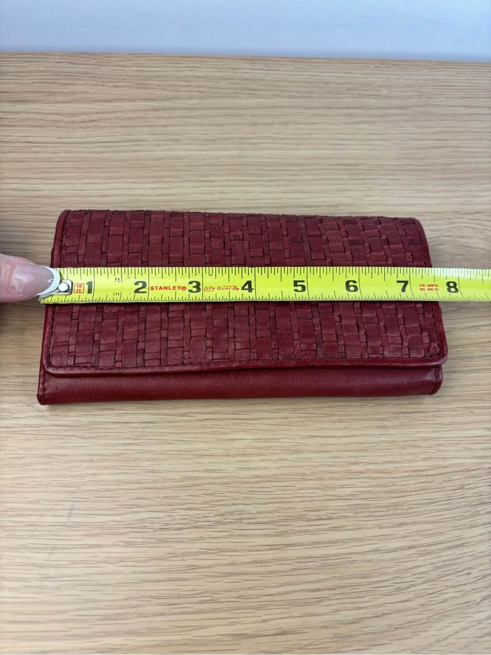 Vilenca‎ Holland Rich Red Basket Woven Leather Wallet “Vintage Leather” Collect.