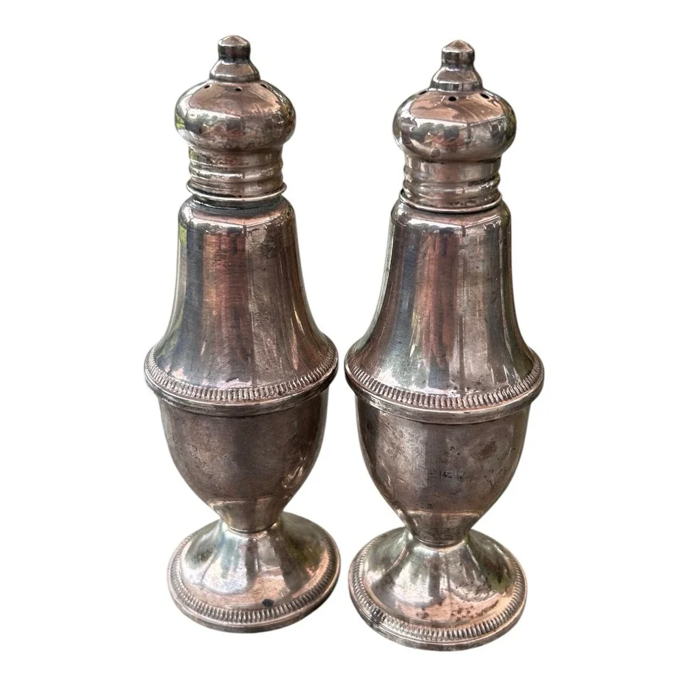 Vintage DUCHIN CREATION Sterling‎ Silver Salt & Pepper Shakers