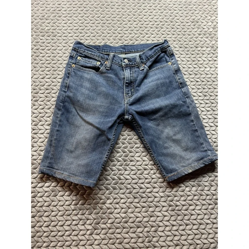 Levi's 511 Slim Fit Denim Shorts Men's 31 Blue Stretch Jean Shorts Casual