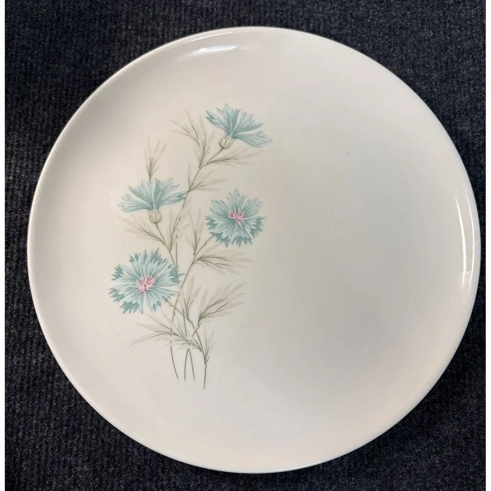 Vintage Taylor Smith & Taylor TST Ever Yours Dinner Plate Blue Flowers