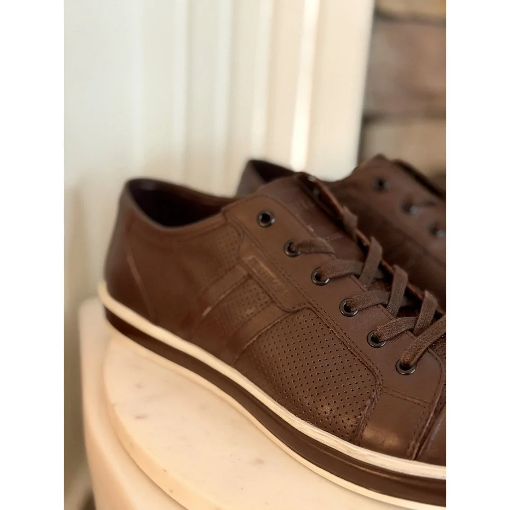 Kenneth Cole New York Brand Wagon 2 Men's Size 11 M Brown Leather  Sneaker