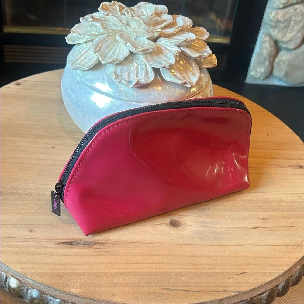 YSL‎ Yves Saint Laurent Parfums Pink Nylon Makeup Pouch