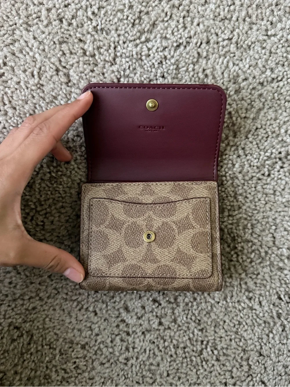 Coach compact card