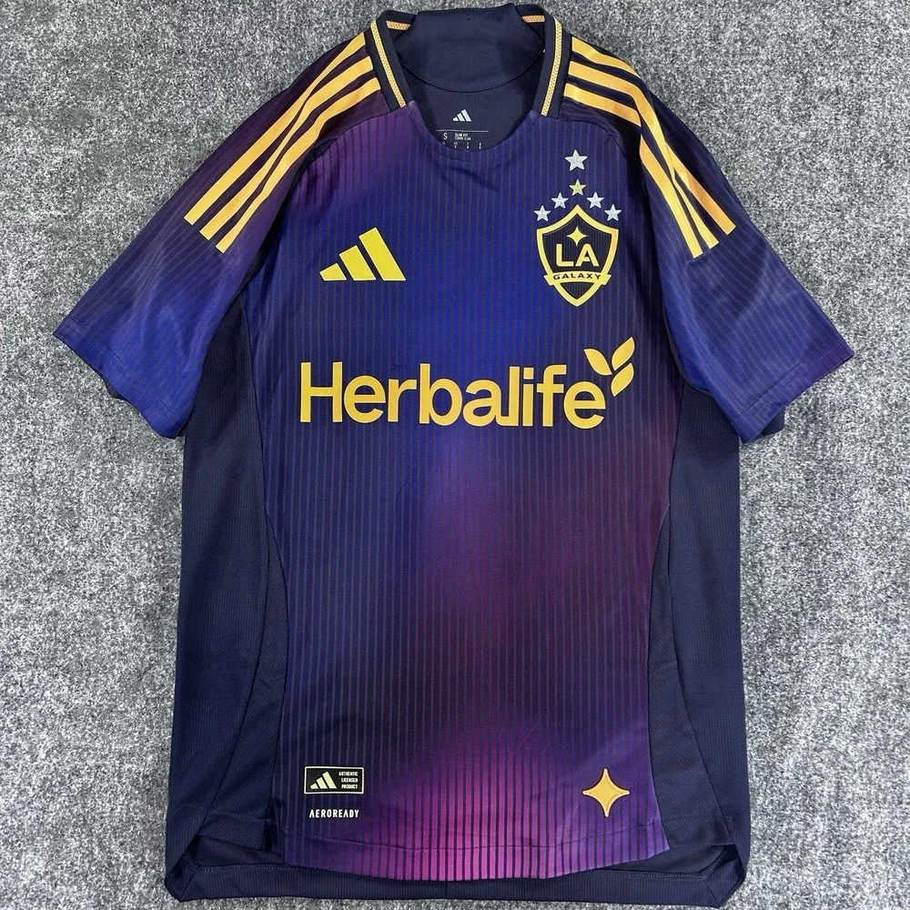 Los Angeles Galaxy Adidas Away 25/26 Purple Jersey Authentic Size Small NWT