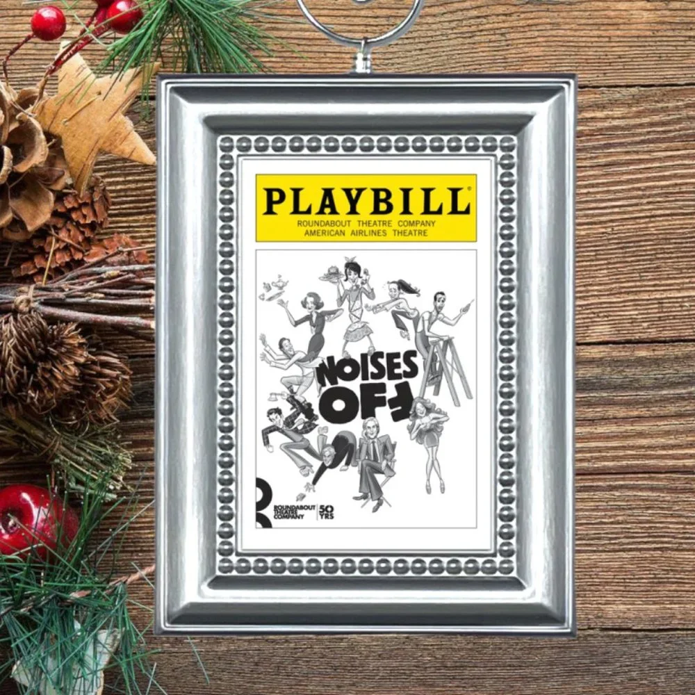 Noises Off Broadway Musical Playbill Christmas‎ Tree Ornament