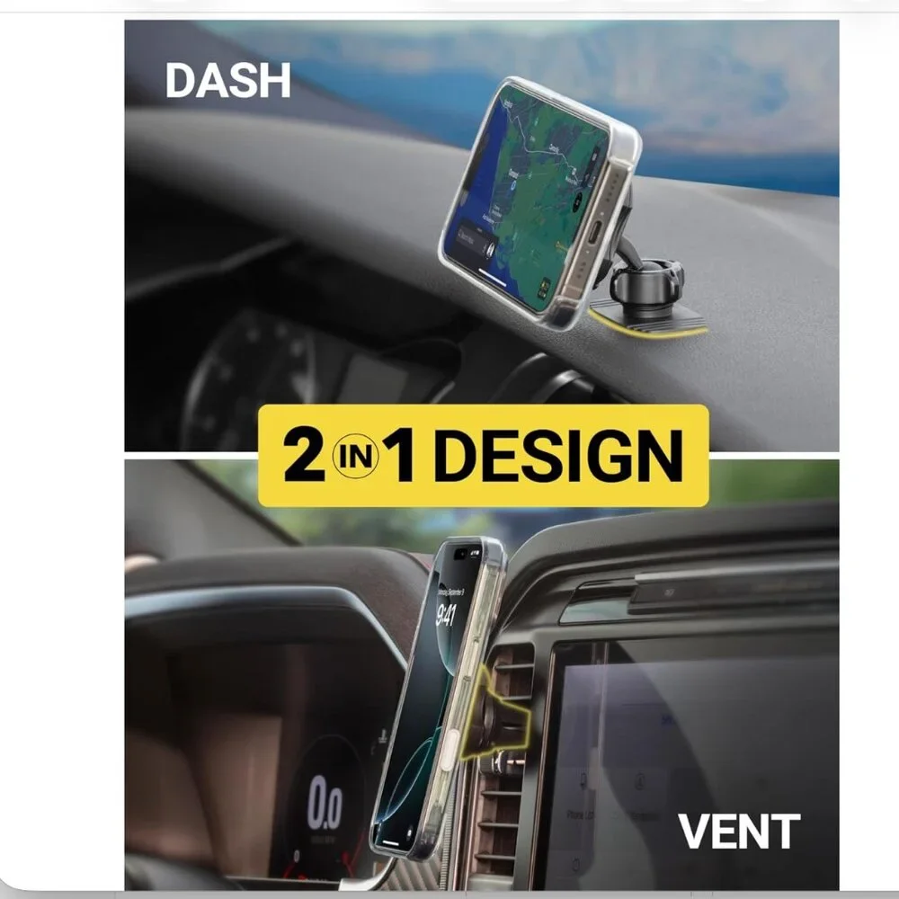 Scosche MagicMount Flip 2-Pack Magnetic Phone Mount Dash/Window/Vent MagSafe