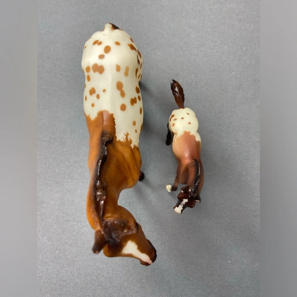 Breyer Horse Model #62005 Mares and Foals Appaloosa Mare and Morgan Foal