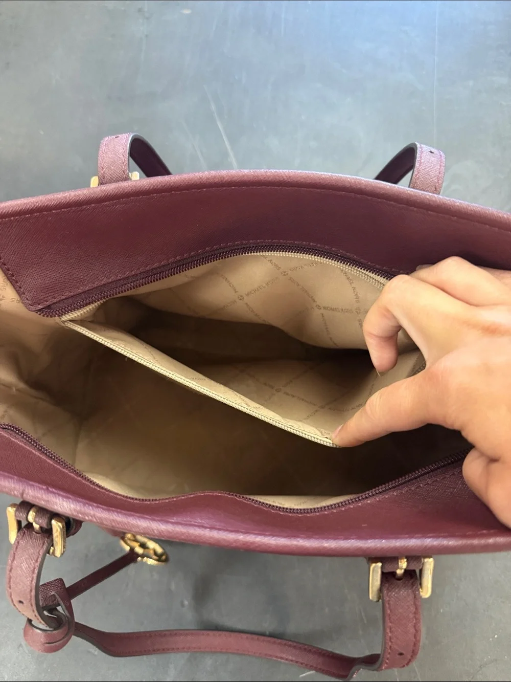 Michael Kors structured saffiano