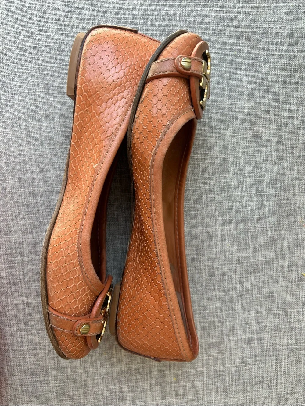 Tory Burch cognac leather