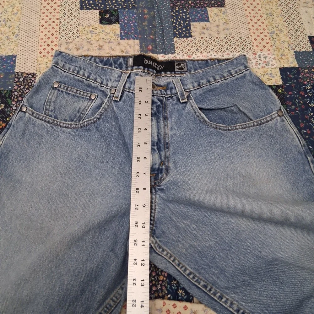 Y2K 1998 Levis Silvertab Baggy Fit Denim Blue Jeans Size 30x30 90s Streetwear