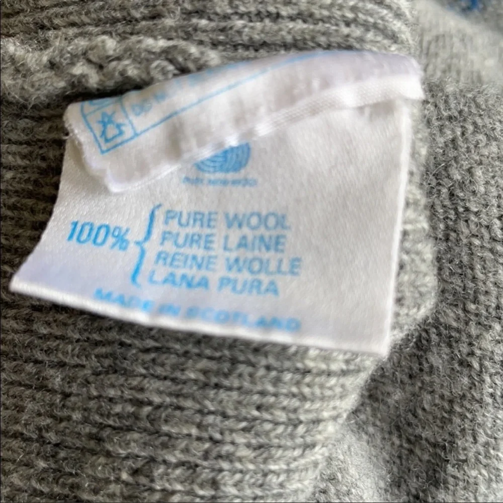 Vintage Pringle argyle wool sweater sz XS