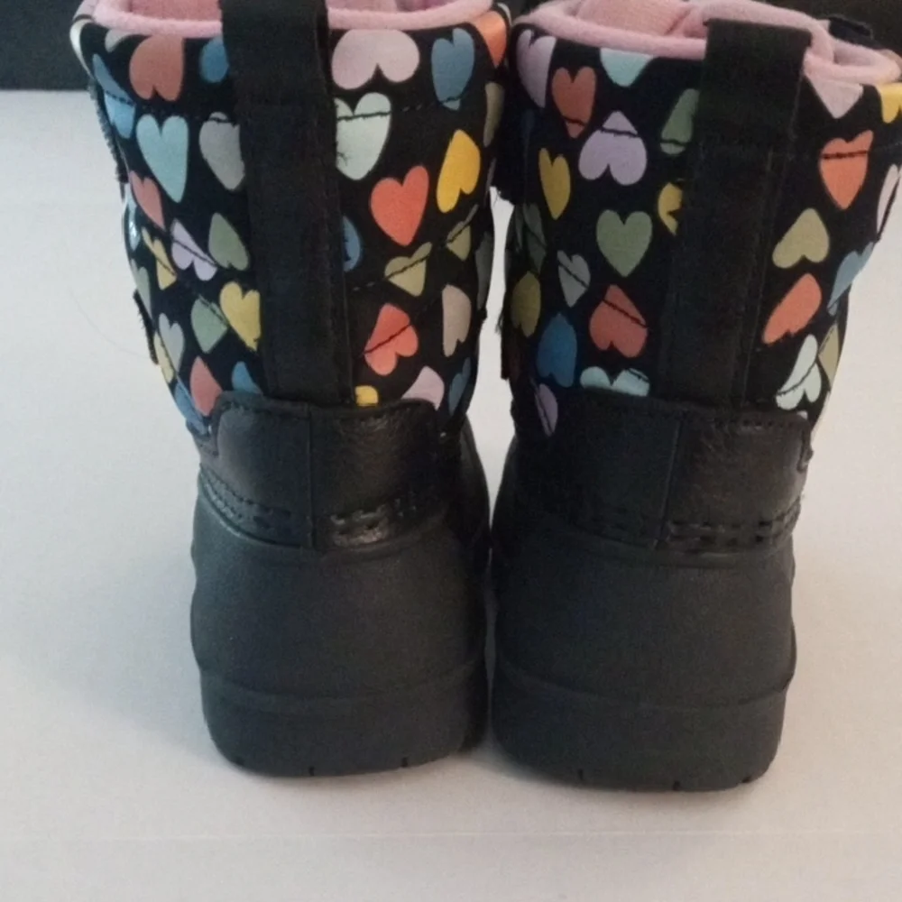 Carter's Girls  Black Multi-Heart Kids Boots