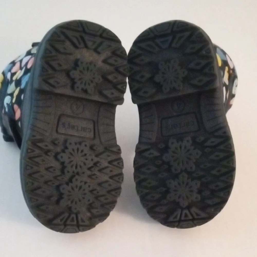 Carter's Girls  Black Multi-Heart Kids Boots