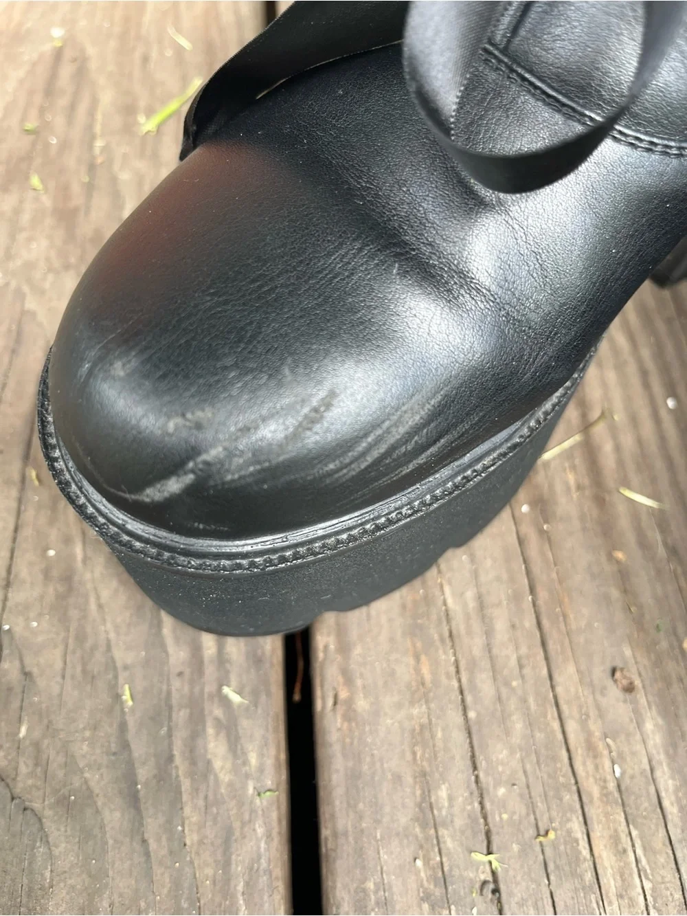 Women’s Black Platform Lace-Up Ankle Boots