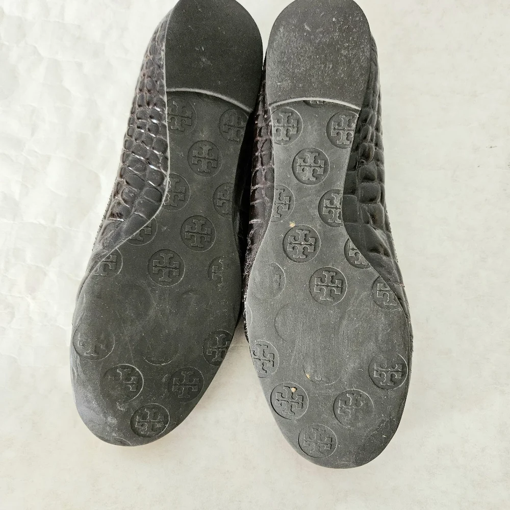 Tory Burch brown patent