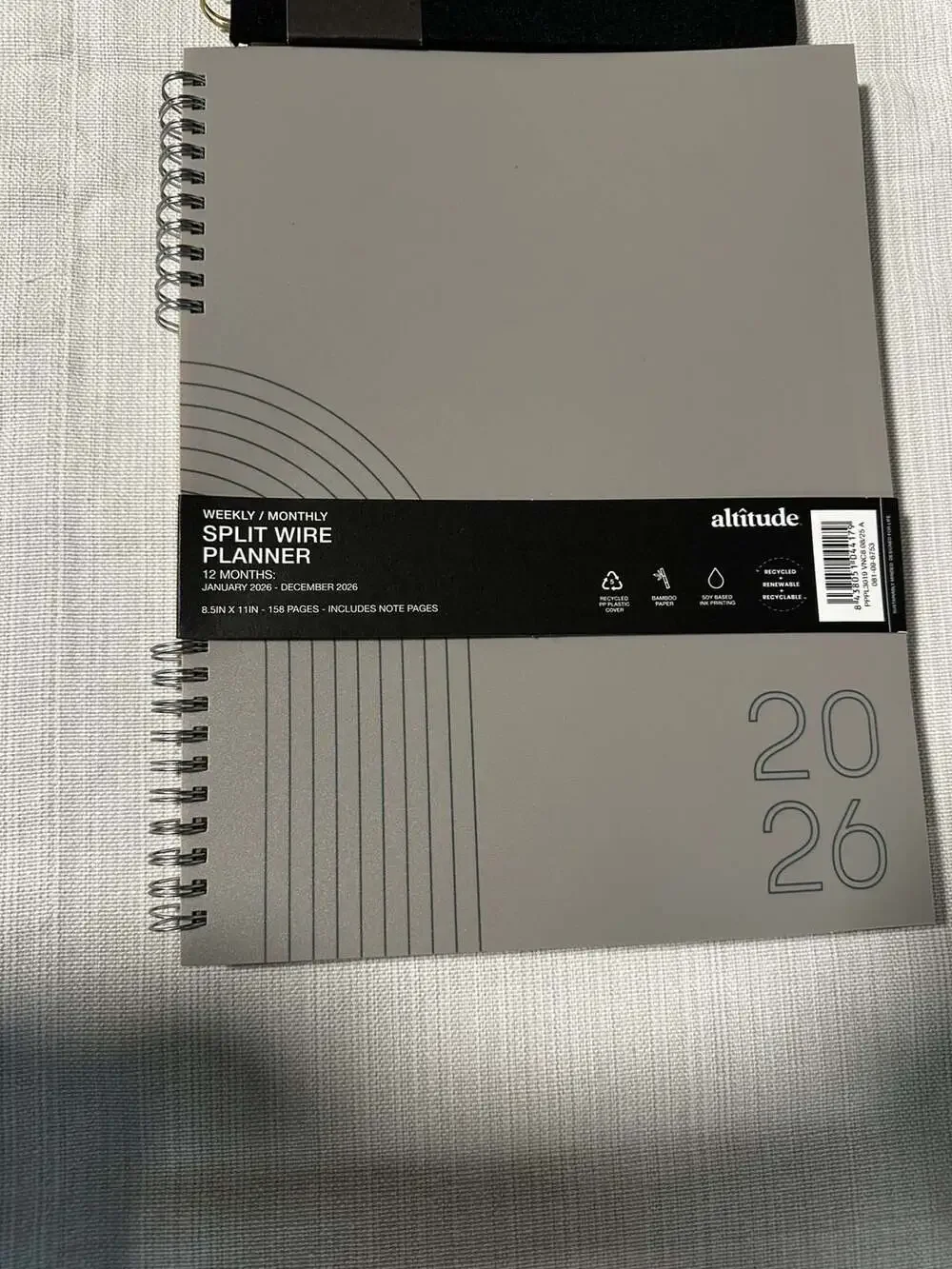 Altitude Split Wire Weekly/Monthly 2026 Planner and notebook