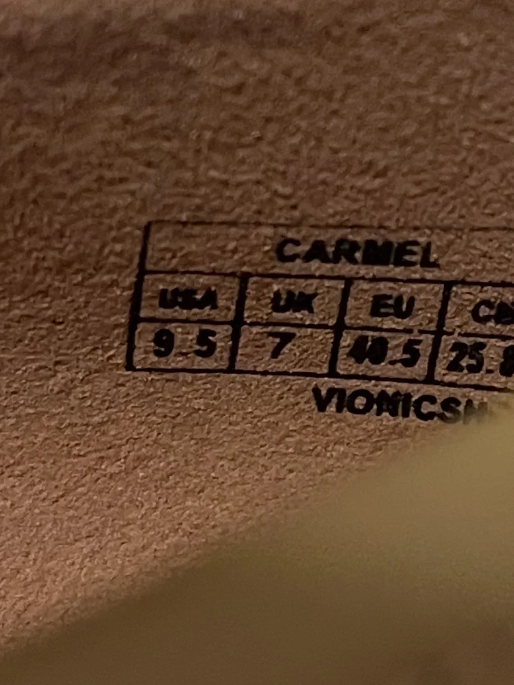 Vionic smooth camel