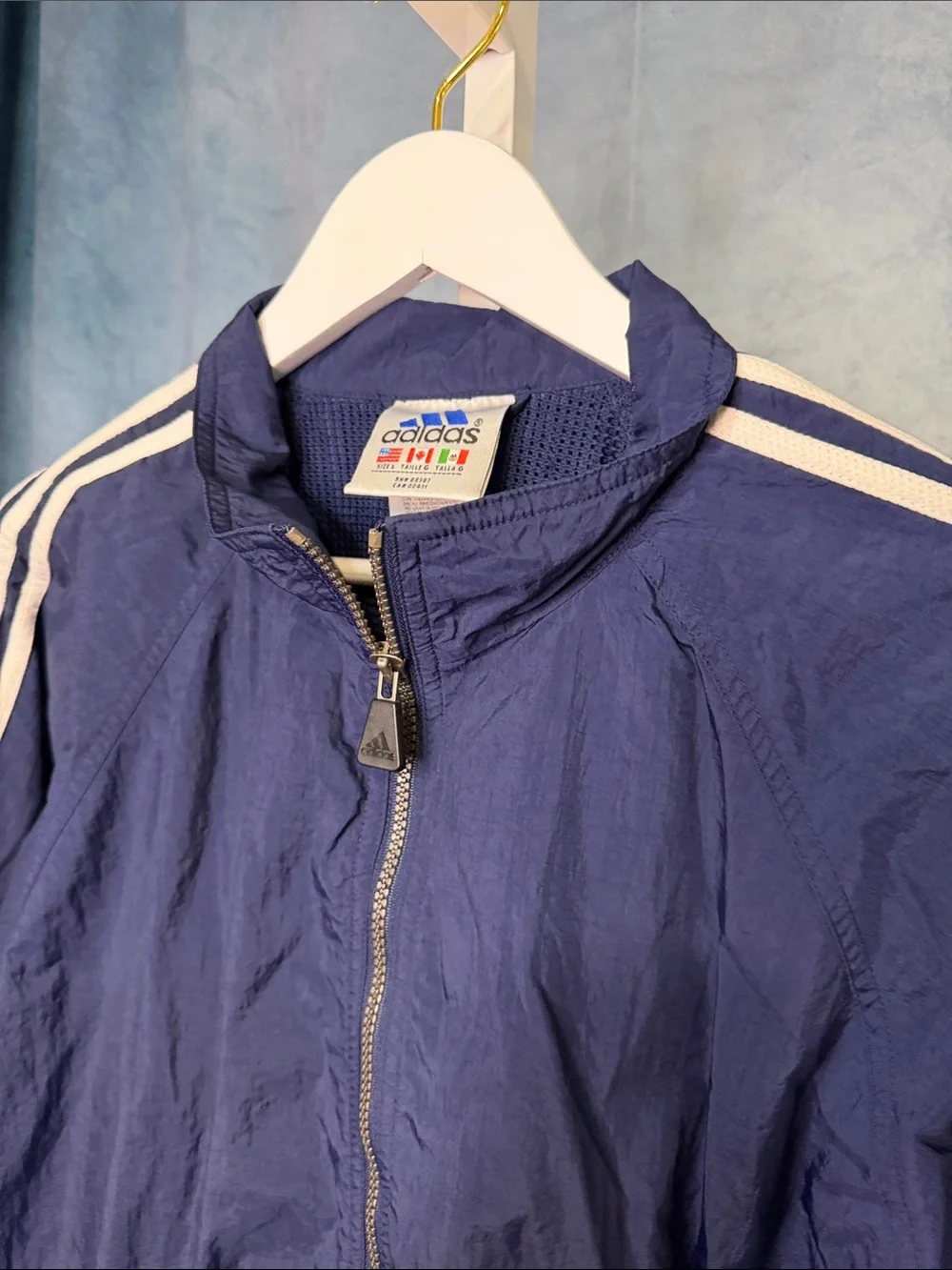 adidas zip detailing front